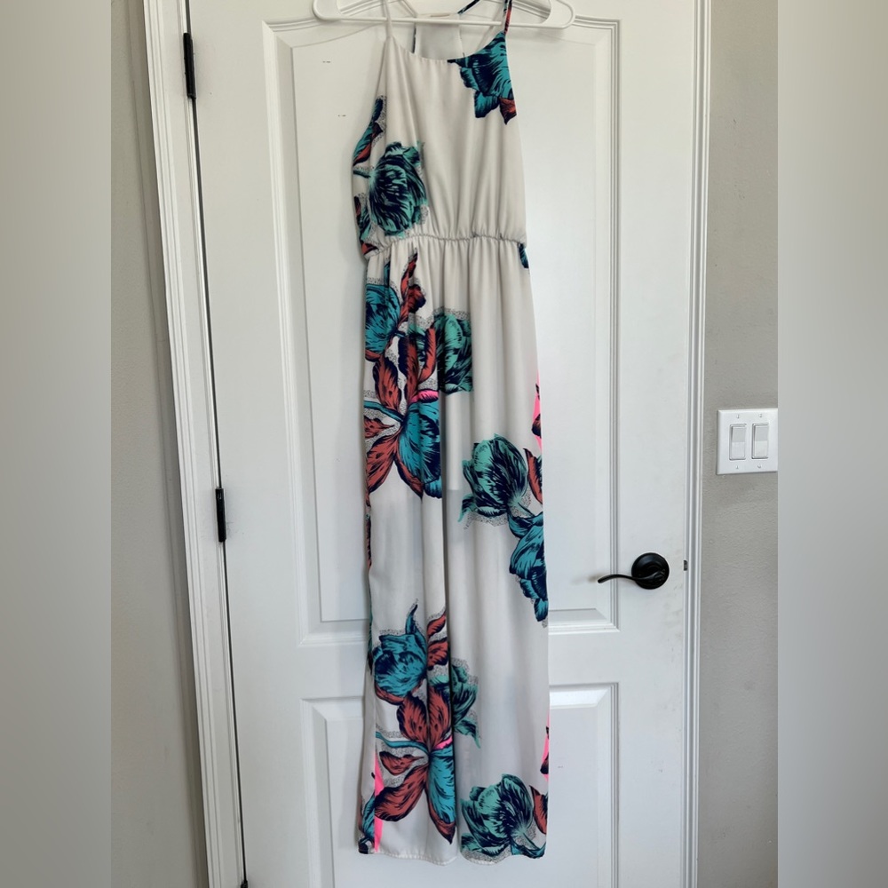 Blue floral Maxi